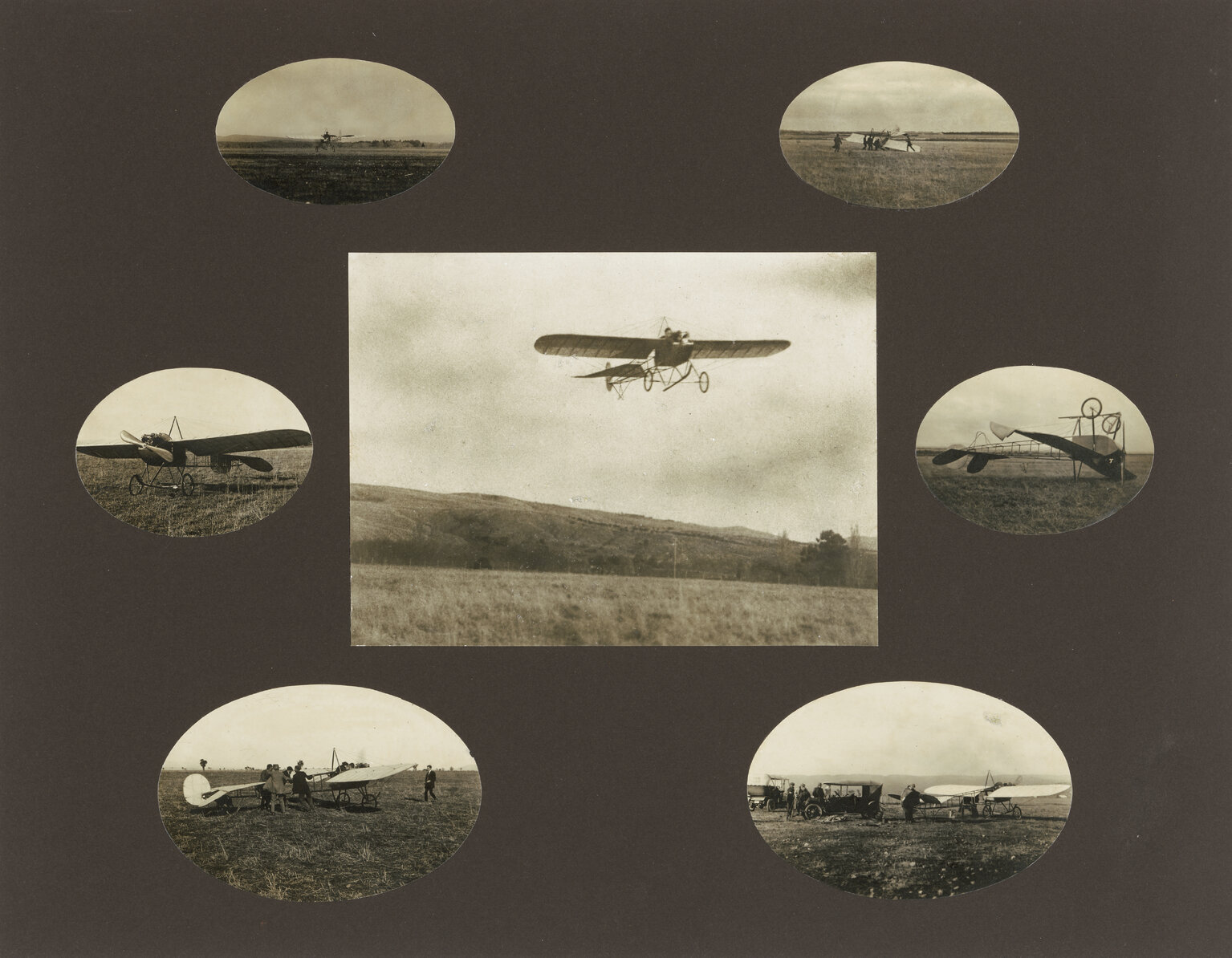 R.H. White flying at Pigeon Bush, Carterton