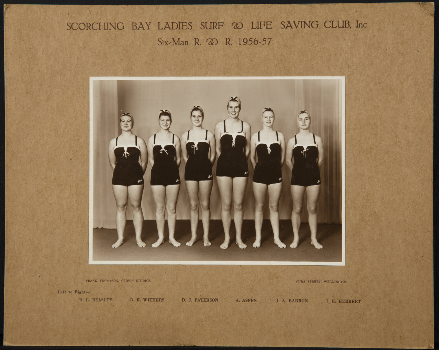 Scorching Bay Ladies Surf &amp; Life Saving Club Inc. Six-Man R. &amp; R.