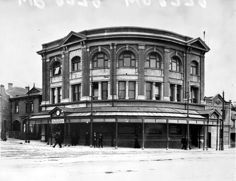 Wellington Corporation Tramways Building, corner of Mulgrave Steet and Thorndon Quay