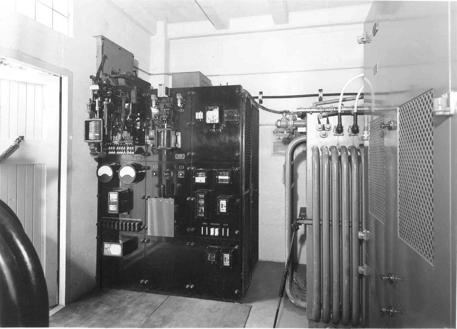 Interior of a substation