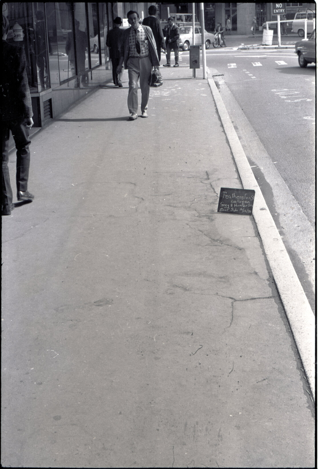 Full coverage of all sides of G P O, Panama Street, G P O footpath, streetscape, Featherston Street, G P O footpath