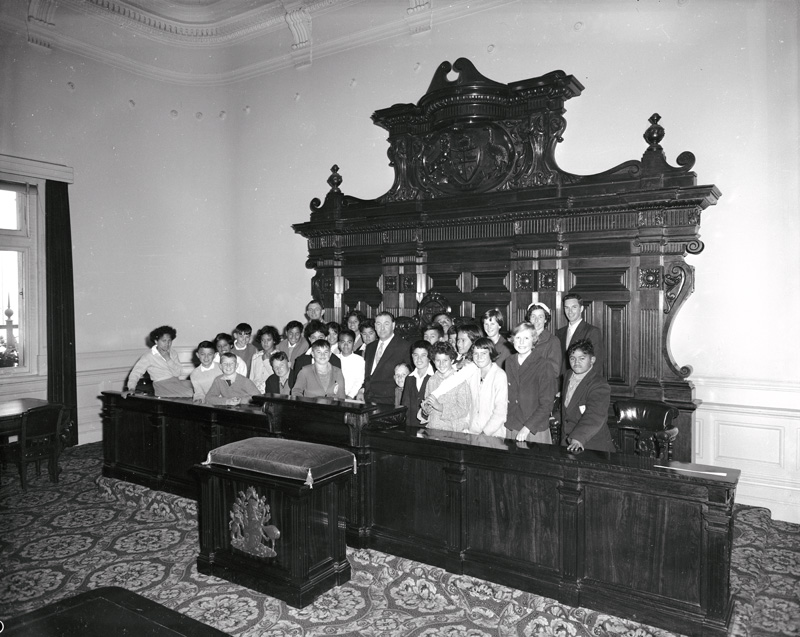 Maketu School Visit, Council Chamber