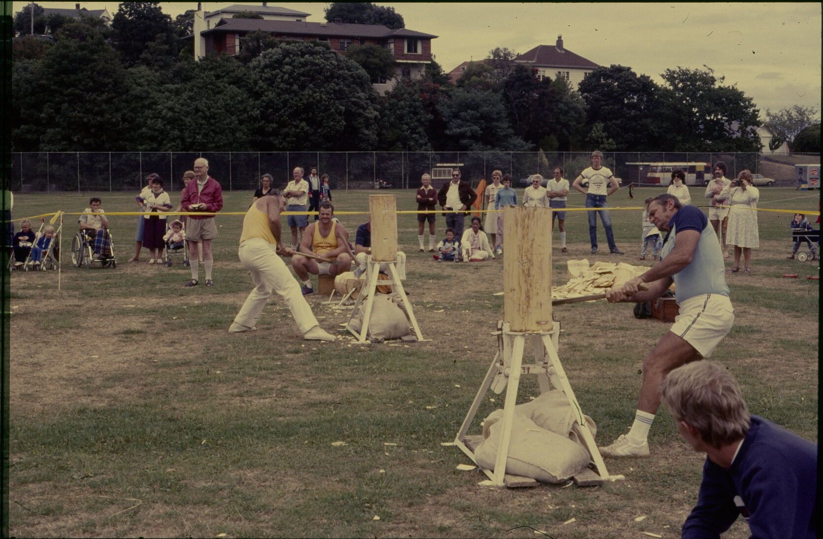 Summer City, wood chopping