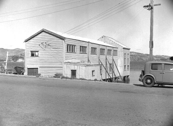 Boatshed of Craft Construction Ltd (boat builders), Balaena Bay