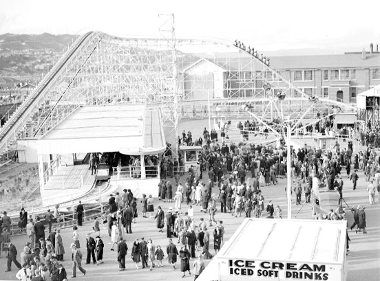 Centennial Exhibition, elevated view of fairground
