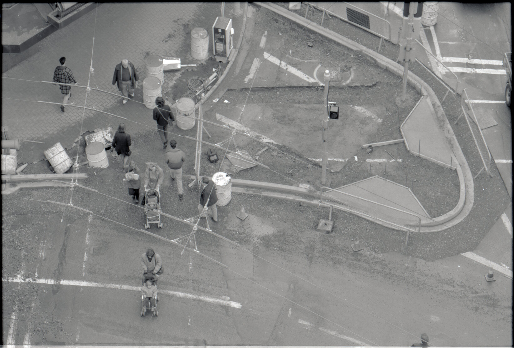 Roadworks, Victoria Street and Mercer Street intersection
