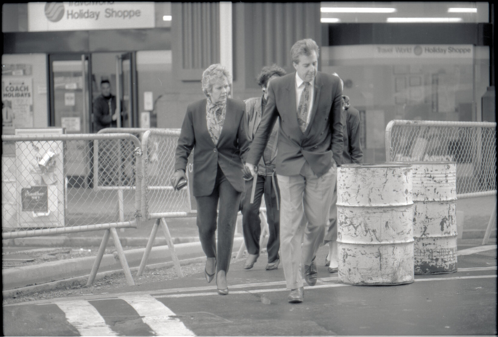 Roadworks, Victoria Street and Mercer Street intersection