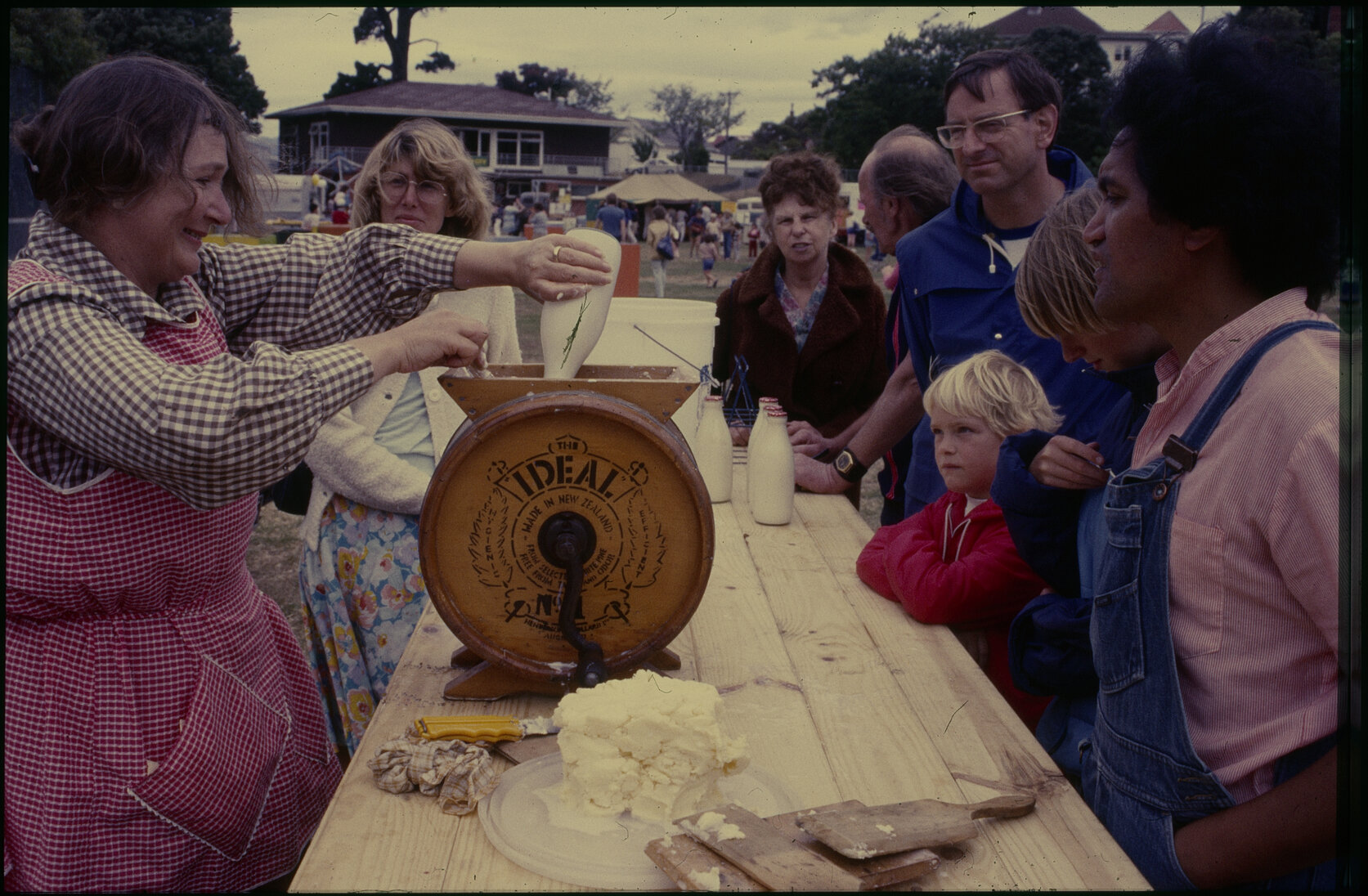 Summer City, butter churning