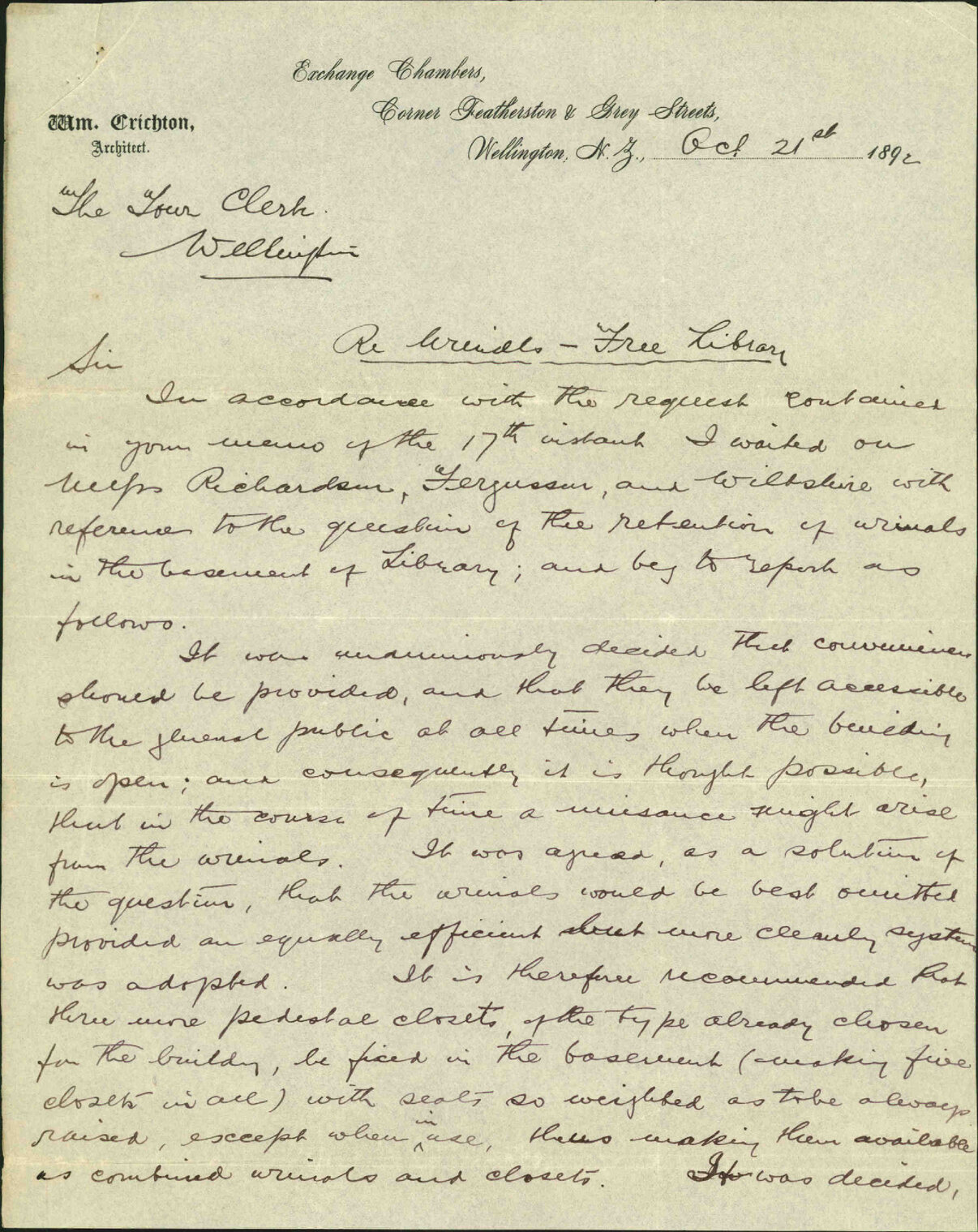 Urinals at Public Library - W Ferguson and others