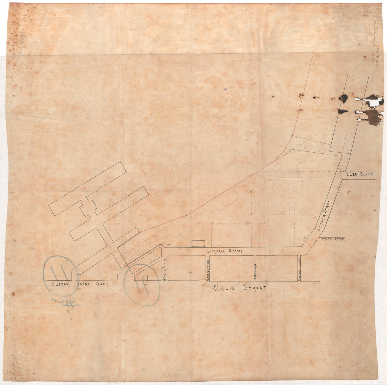 Working drawing, Te Aro Reclamation, sheet 4