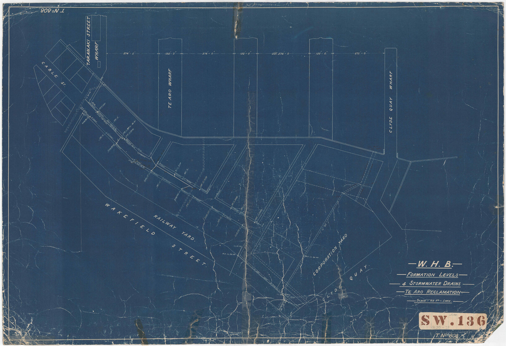 Wellington Harbour Board, Formation Levels and Stormwater Drains, Te Aro Reclamation