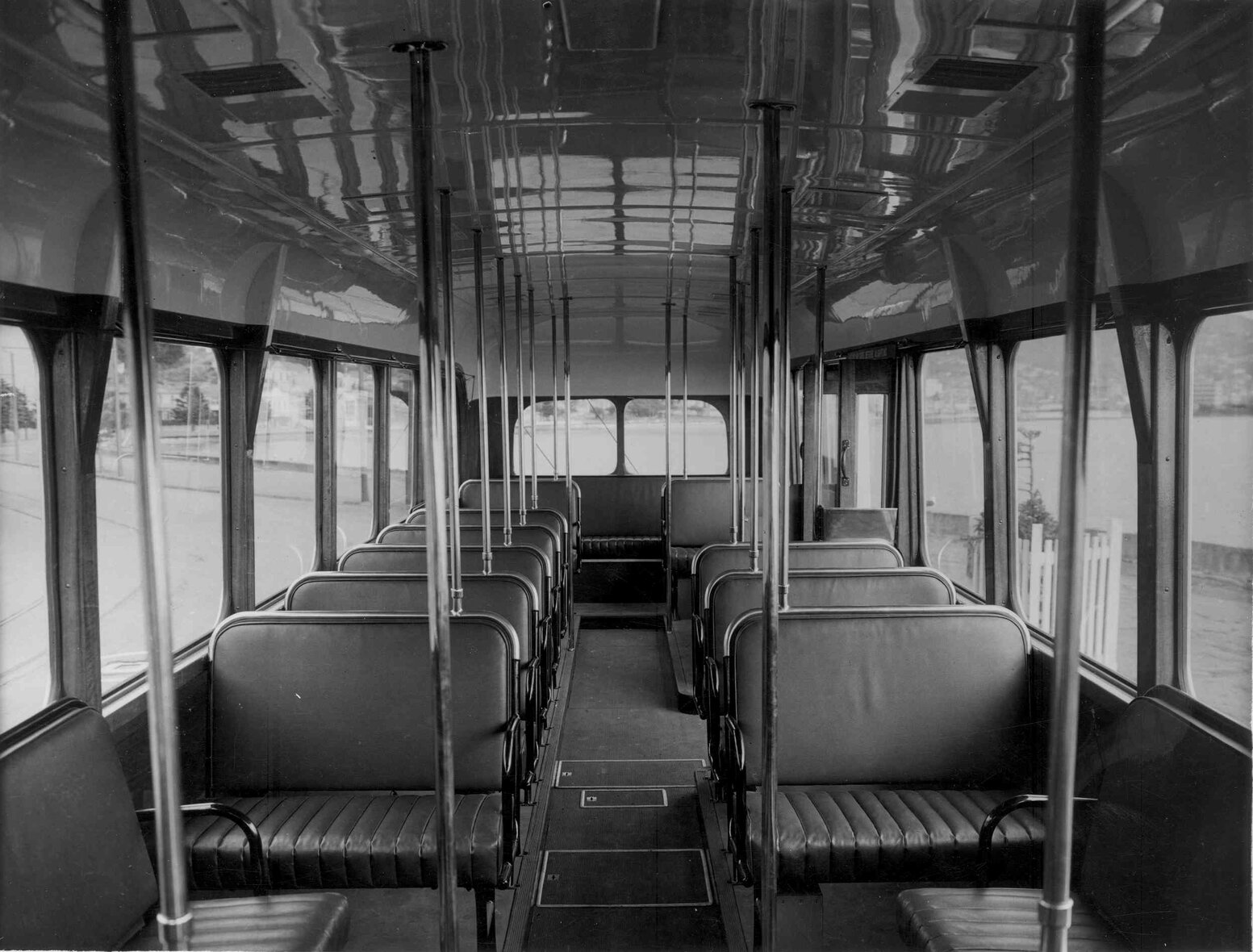 Interior of Crossley bus