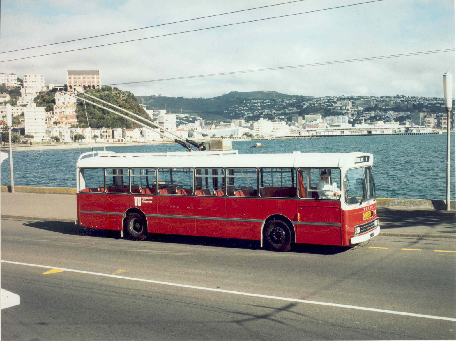 Volvo Trolley Bus at Oriental Bay