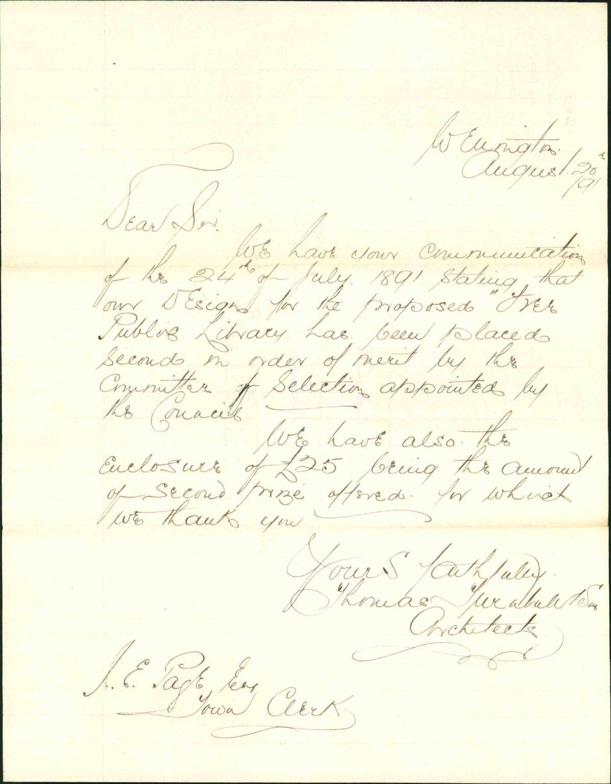 Library designs - Thomas Turnbull &amp; Son