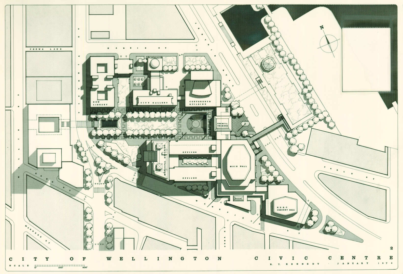 Civic Centre, plan 2, site plan