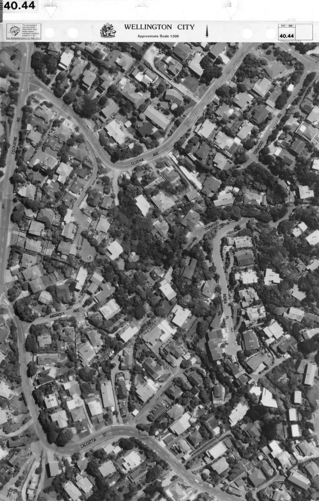 Aerial transparency, Sheet 40.44