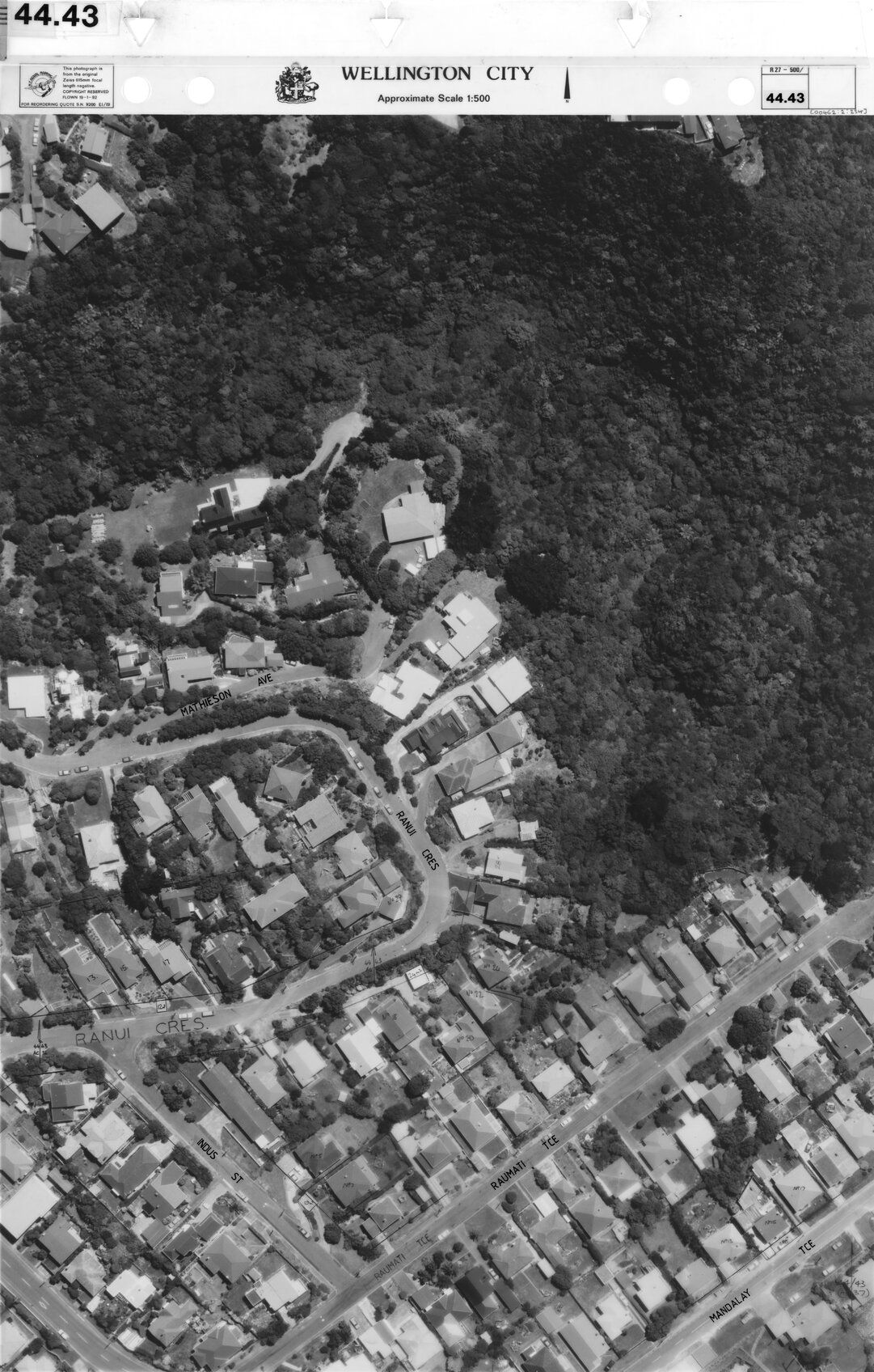 Aerial transparency, Sheet 44.43