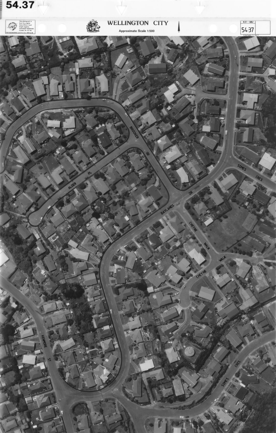 Aerial transparency, Sheet 54.37