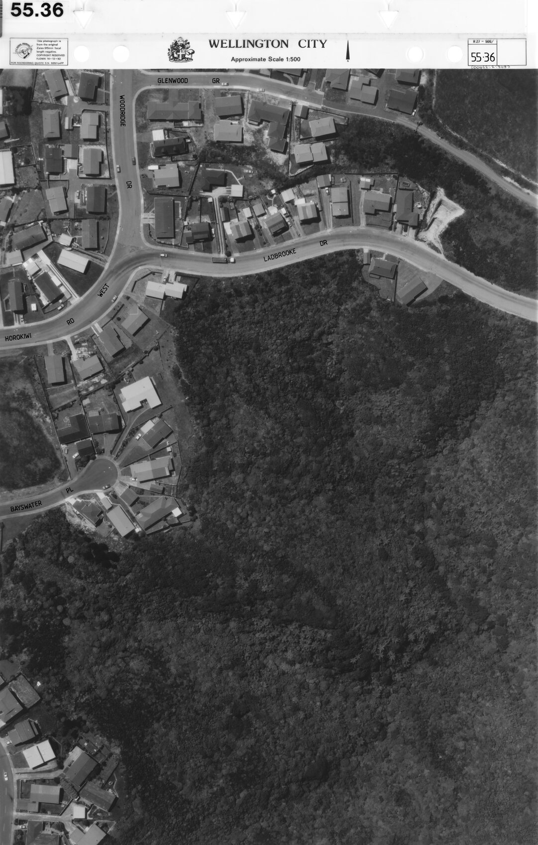 Aerial transparency, Sheet 55.36