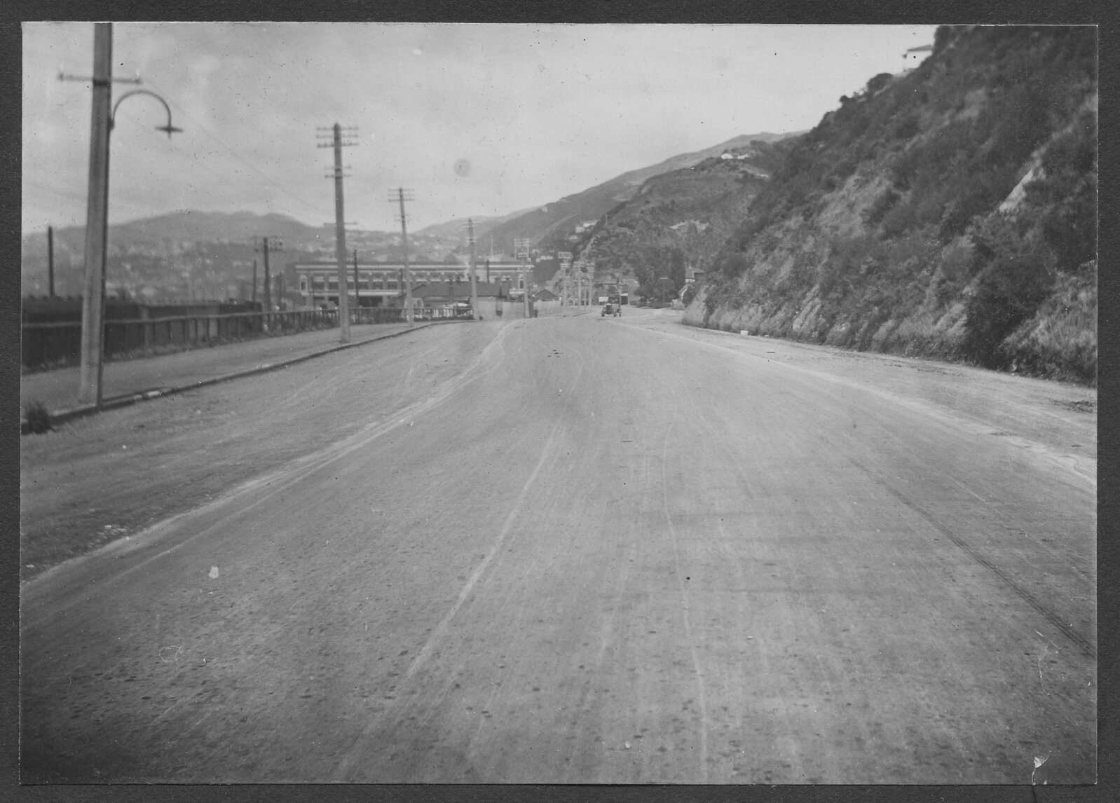 Completed new seal on Hutt Road.