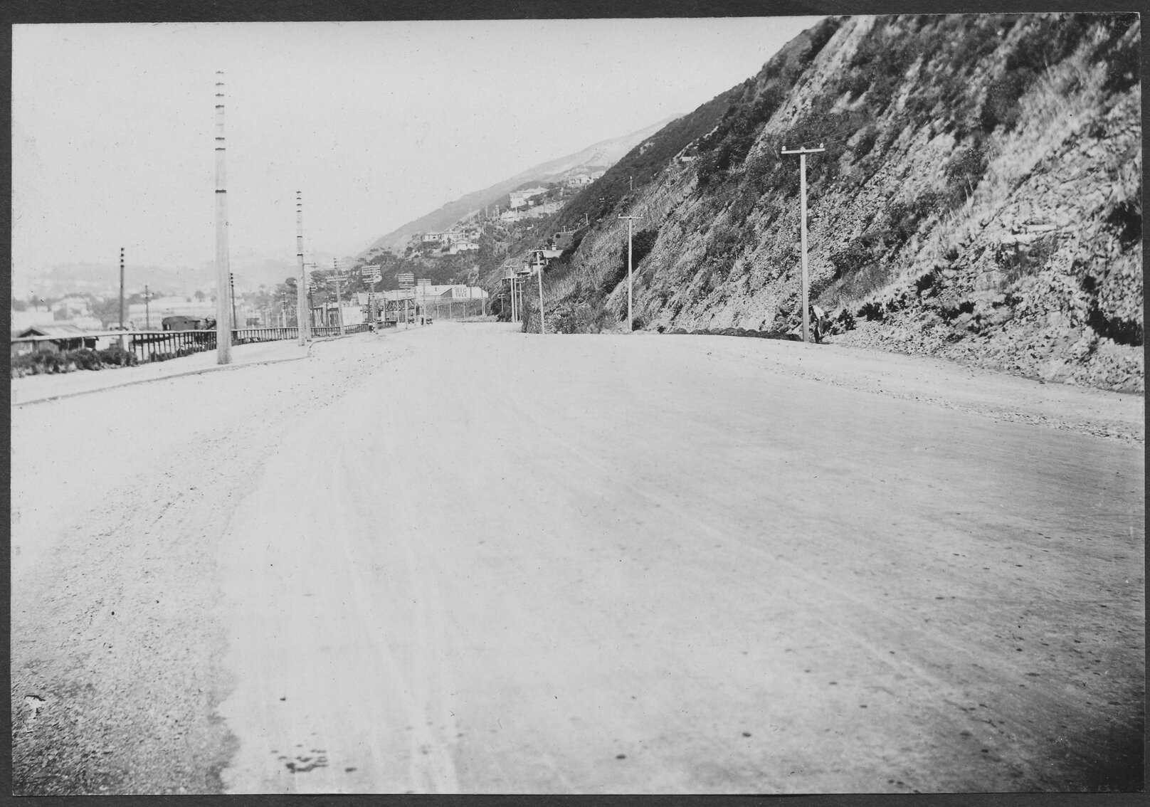 Completed new seal on Hutt Road.