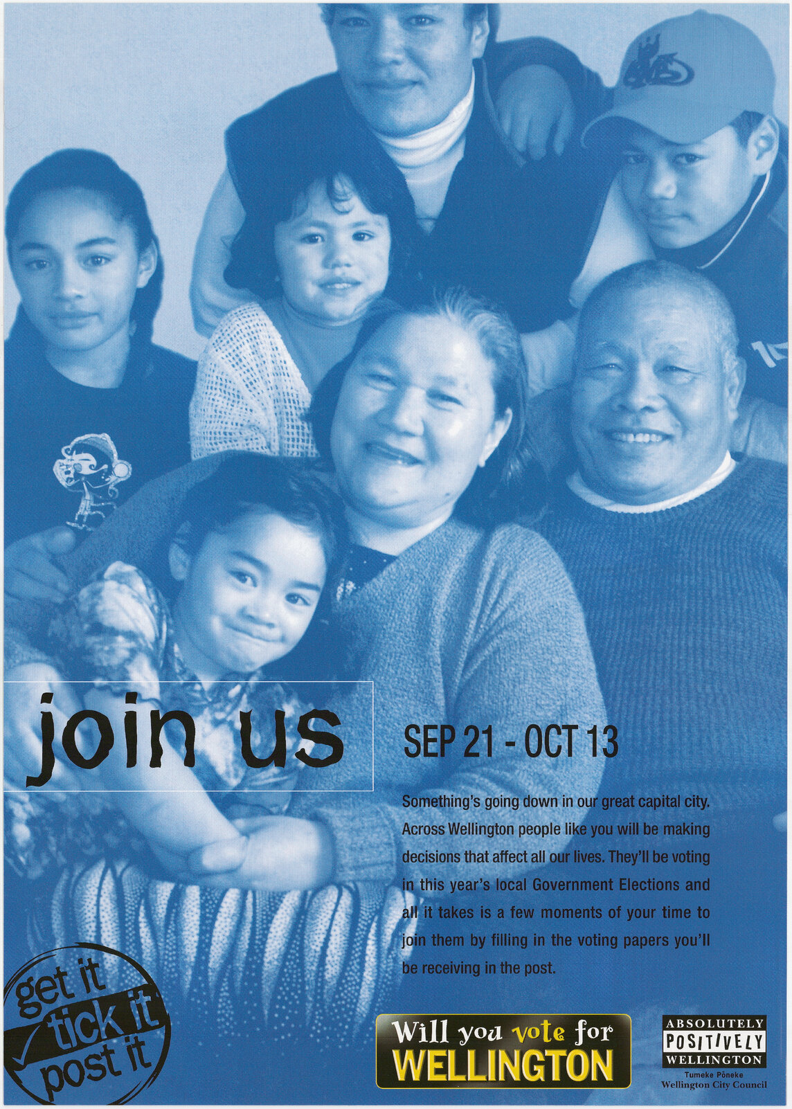 Local government election promotion poster