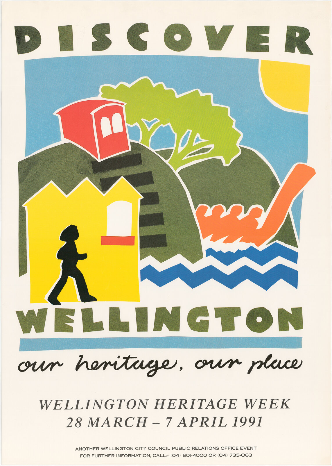 Discover Wellington, Our Heritage, Our Place - Wellington Heritage Week poster