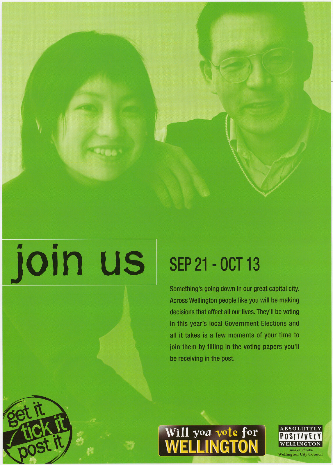 Local government election promotion poster