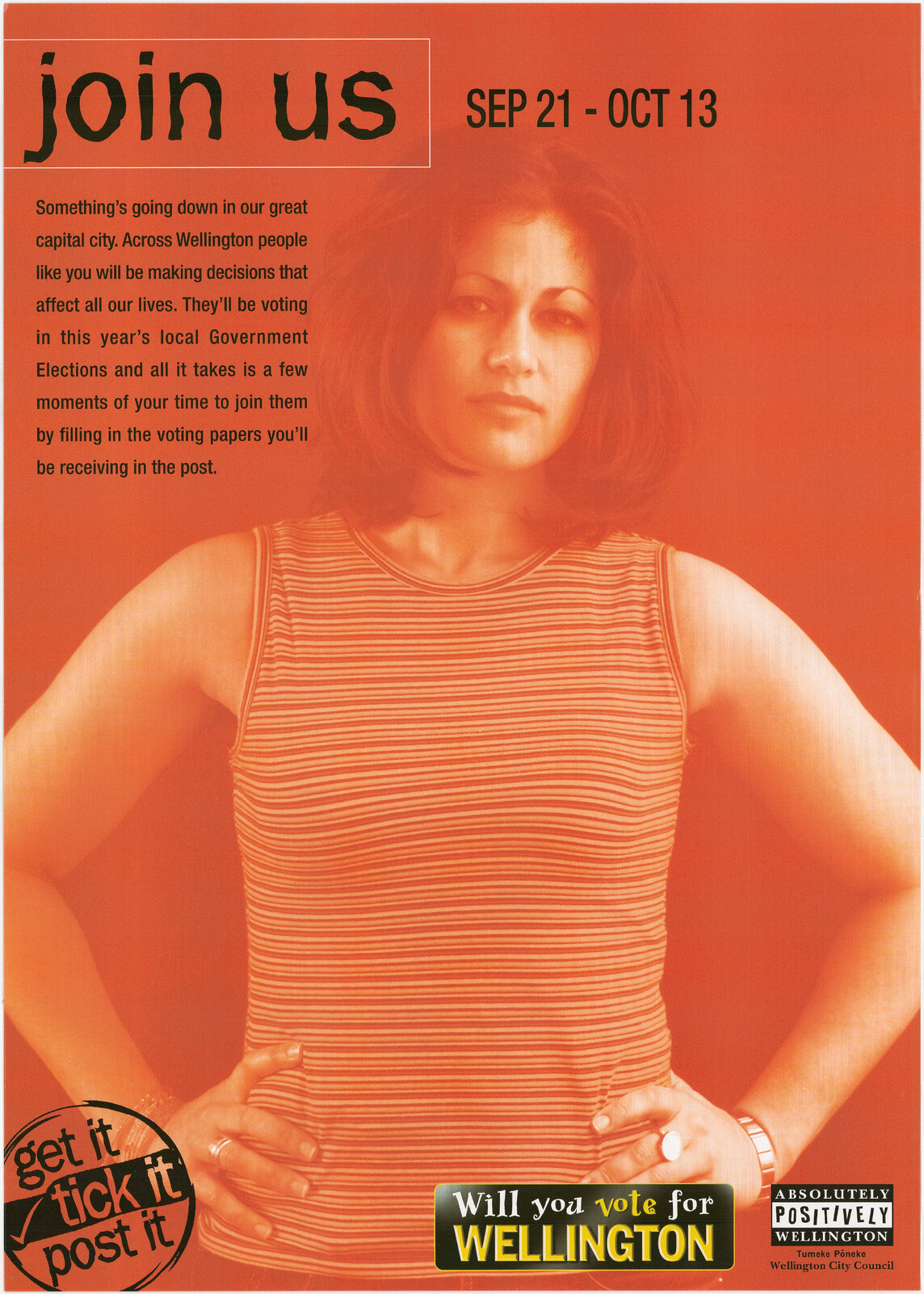 Local government election promotion poster