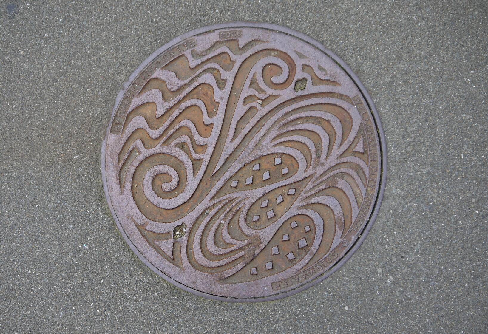 Wellington City Manhole Cover