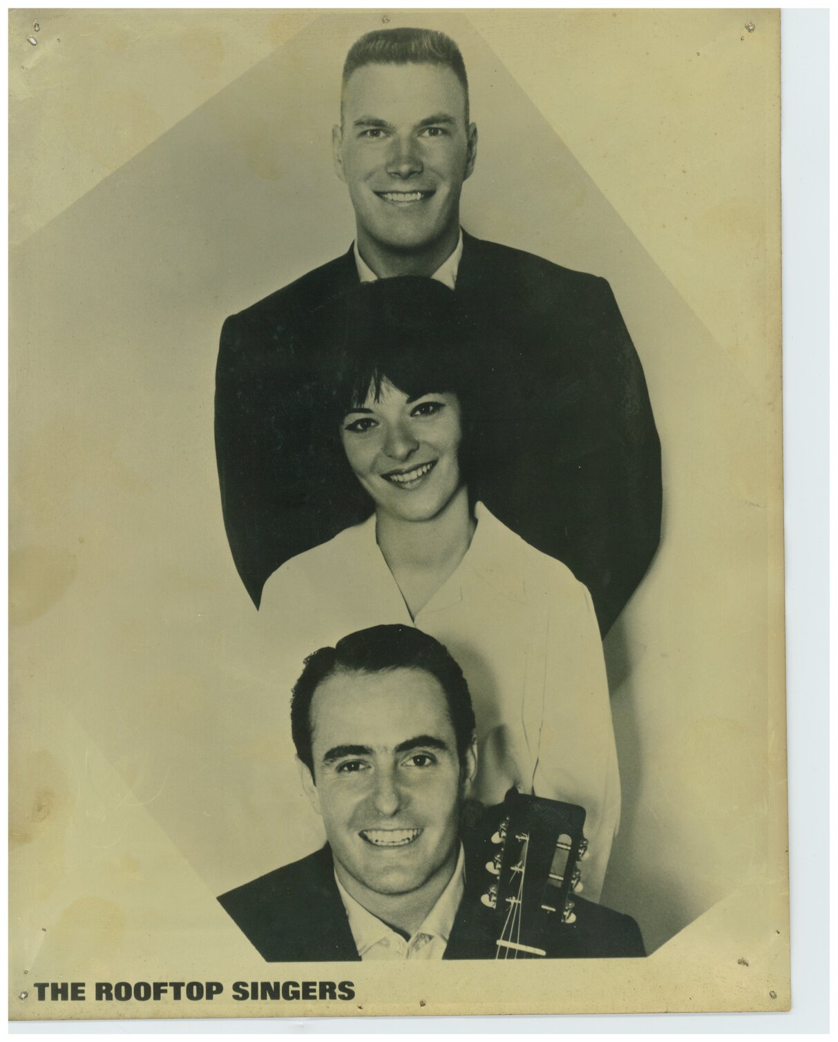 Publicity photograph of the Rooftop Singers