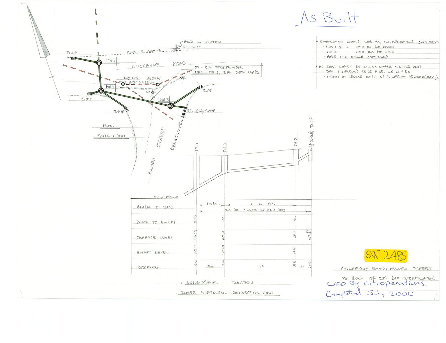 Stormwater, Cockayne Road, Ellora Street