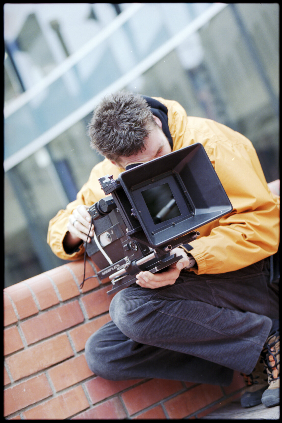 Film Crew in Civic Square