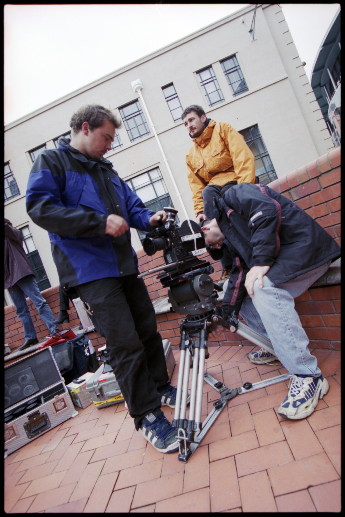 Film Crew in Civic Square