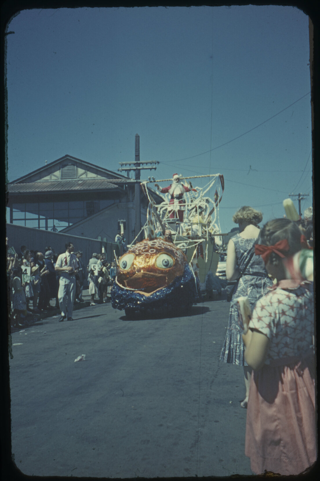 Santa Clause float, James Smith Christmas Parade, Wellington