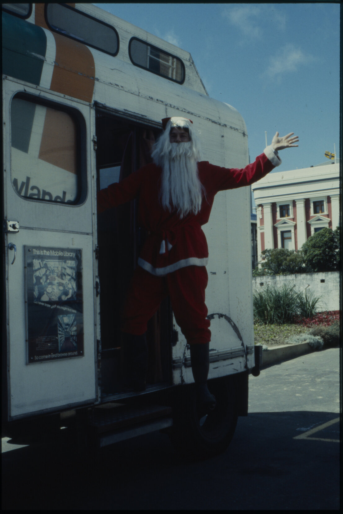 Santa Claus on Mobile Library