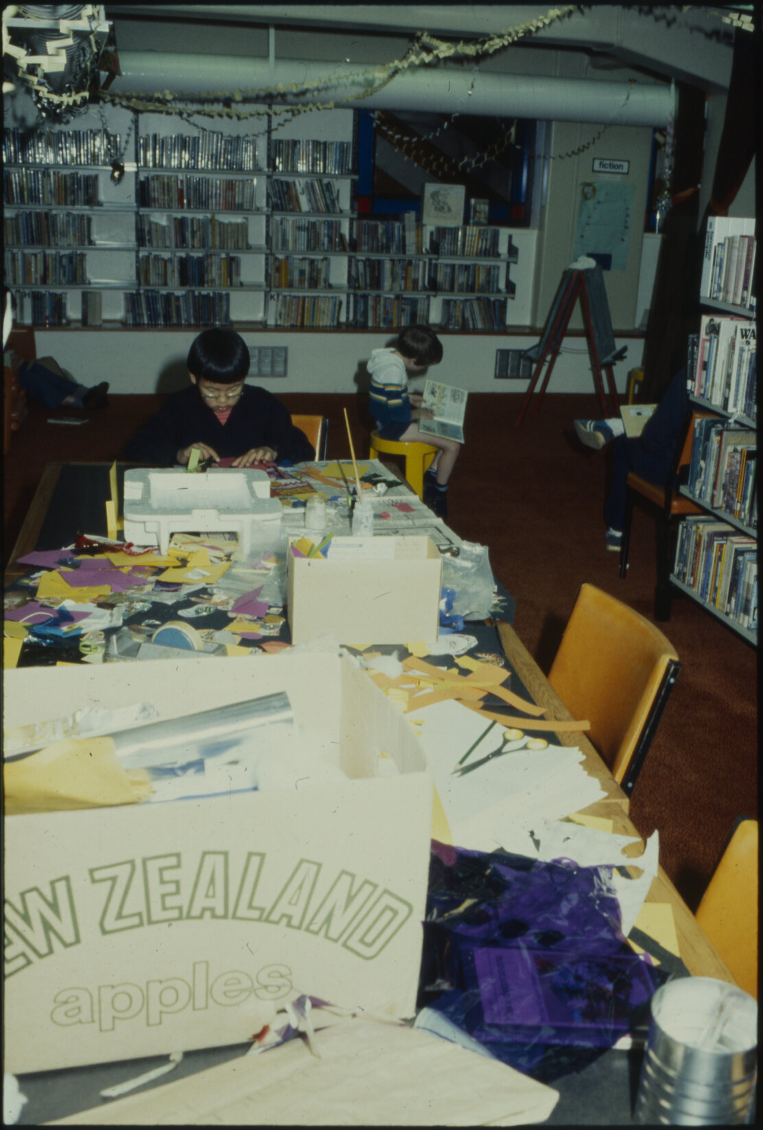 Christmas decoration craft table, Children's Library