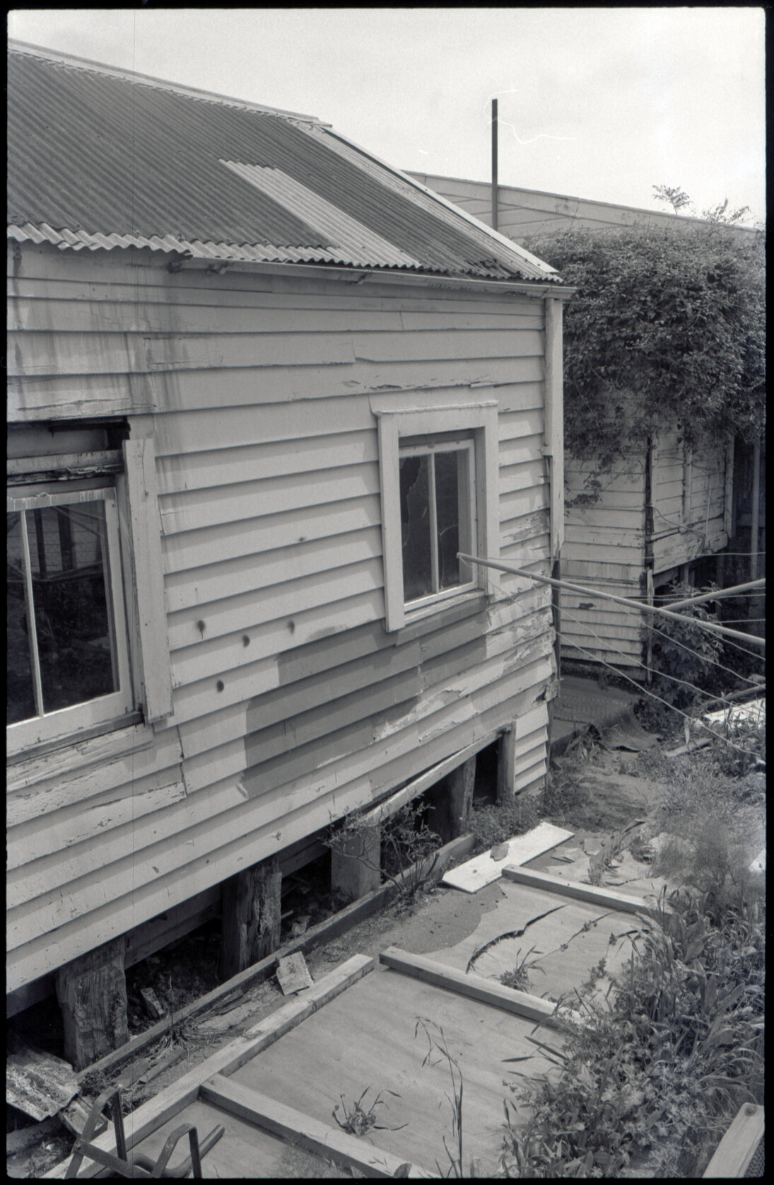 2, 4, 6 Evelyn Place: vandalised houses