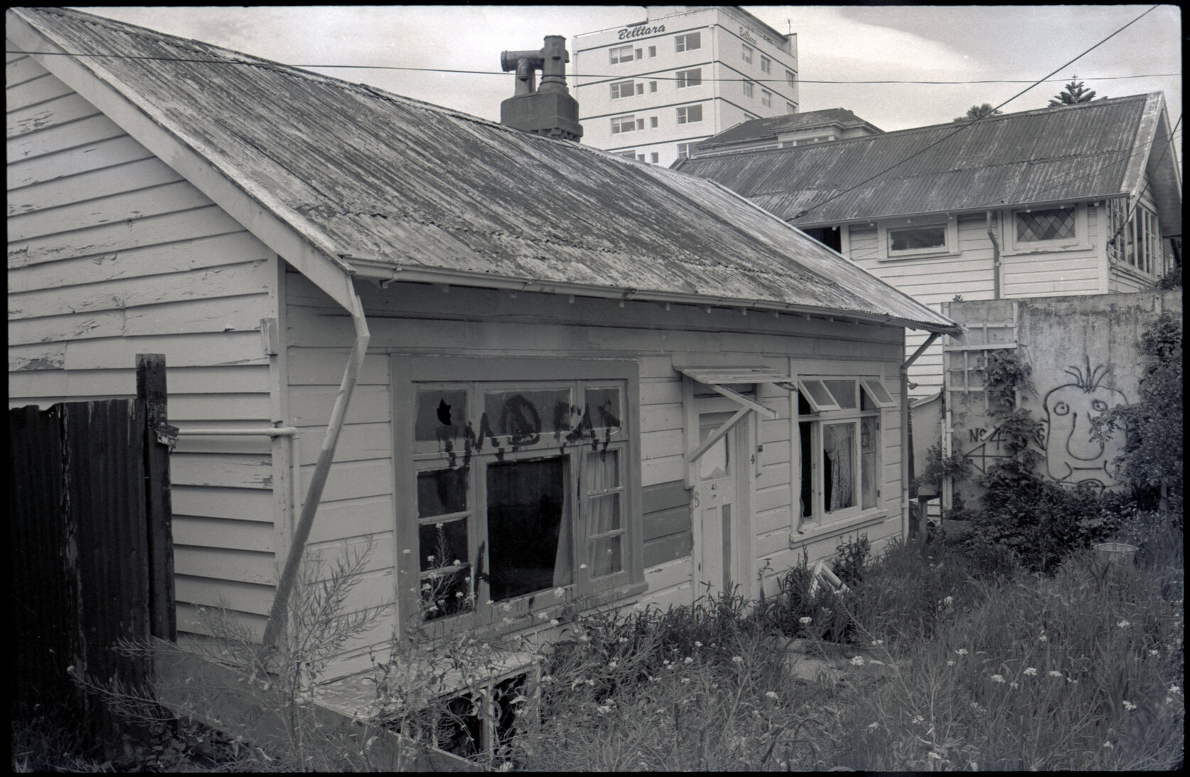 2, 4, 6 Evelyn Place: vandalised houses