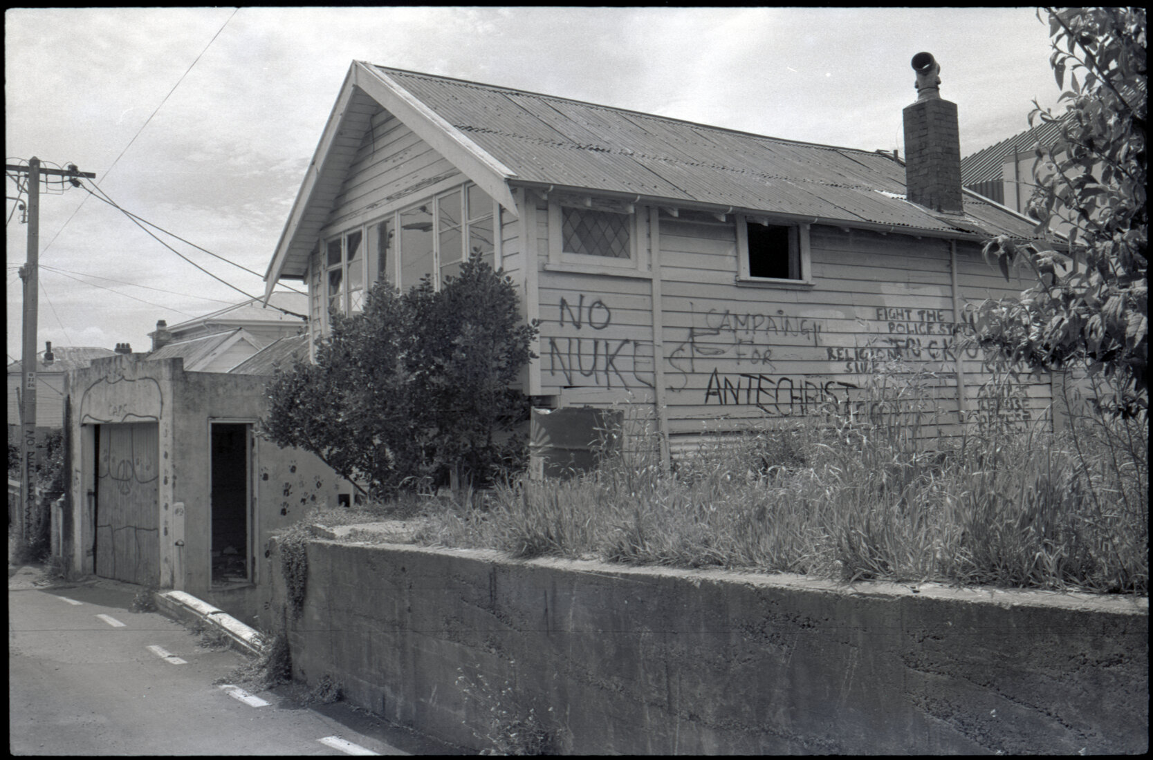 2, 4, 6 Evelyn Place: vandalised houses