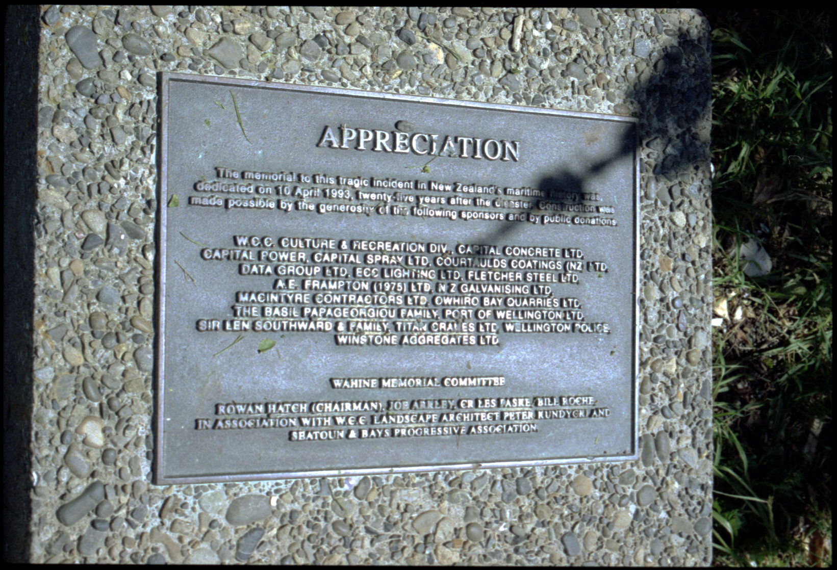 Monuments, Memorials, Wahine