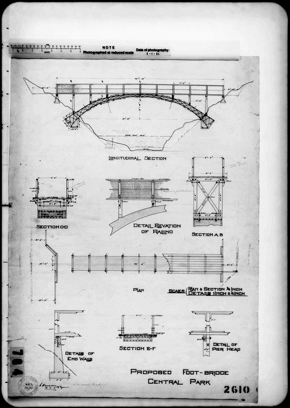  Proposed Footbridge, Central Park