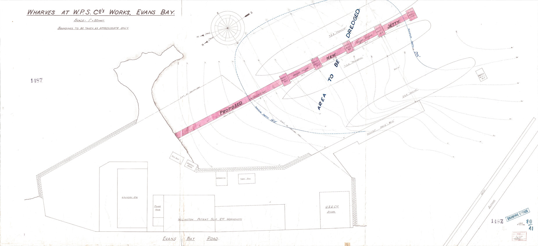 Evans Bay Proposed USSCo Wharf at Patent Slip