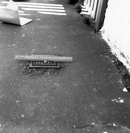 c. Detail of drainage cover