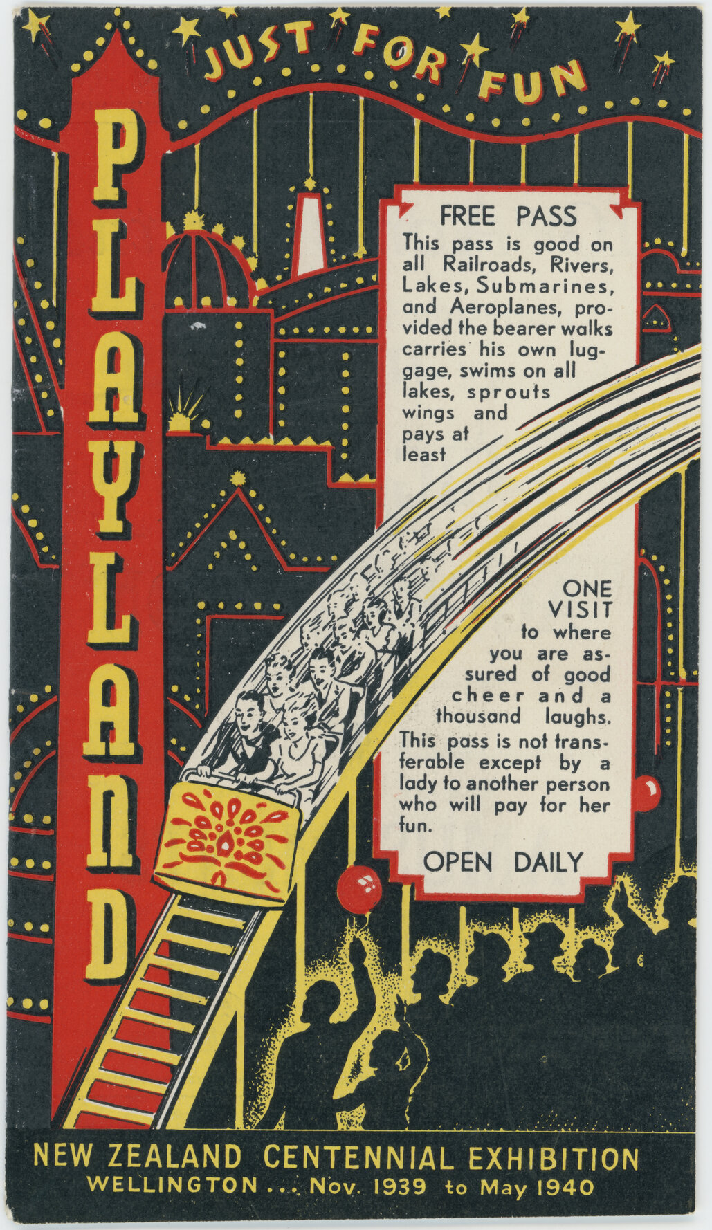 Playland Ticket Booklet