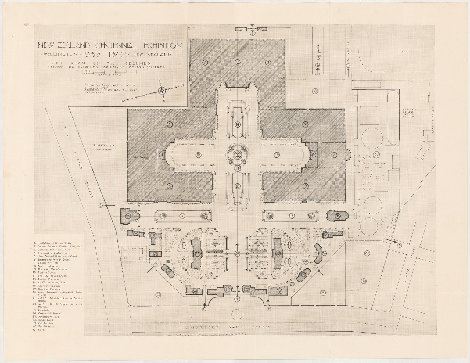 Centennial Exhibition Map