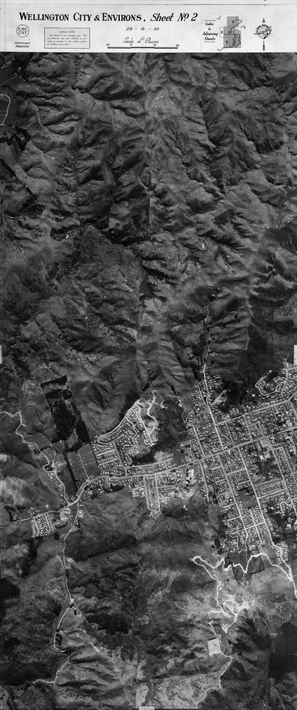 Wellington City and Environs Aerial Mosaic 1945, Sheet 2