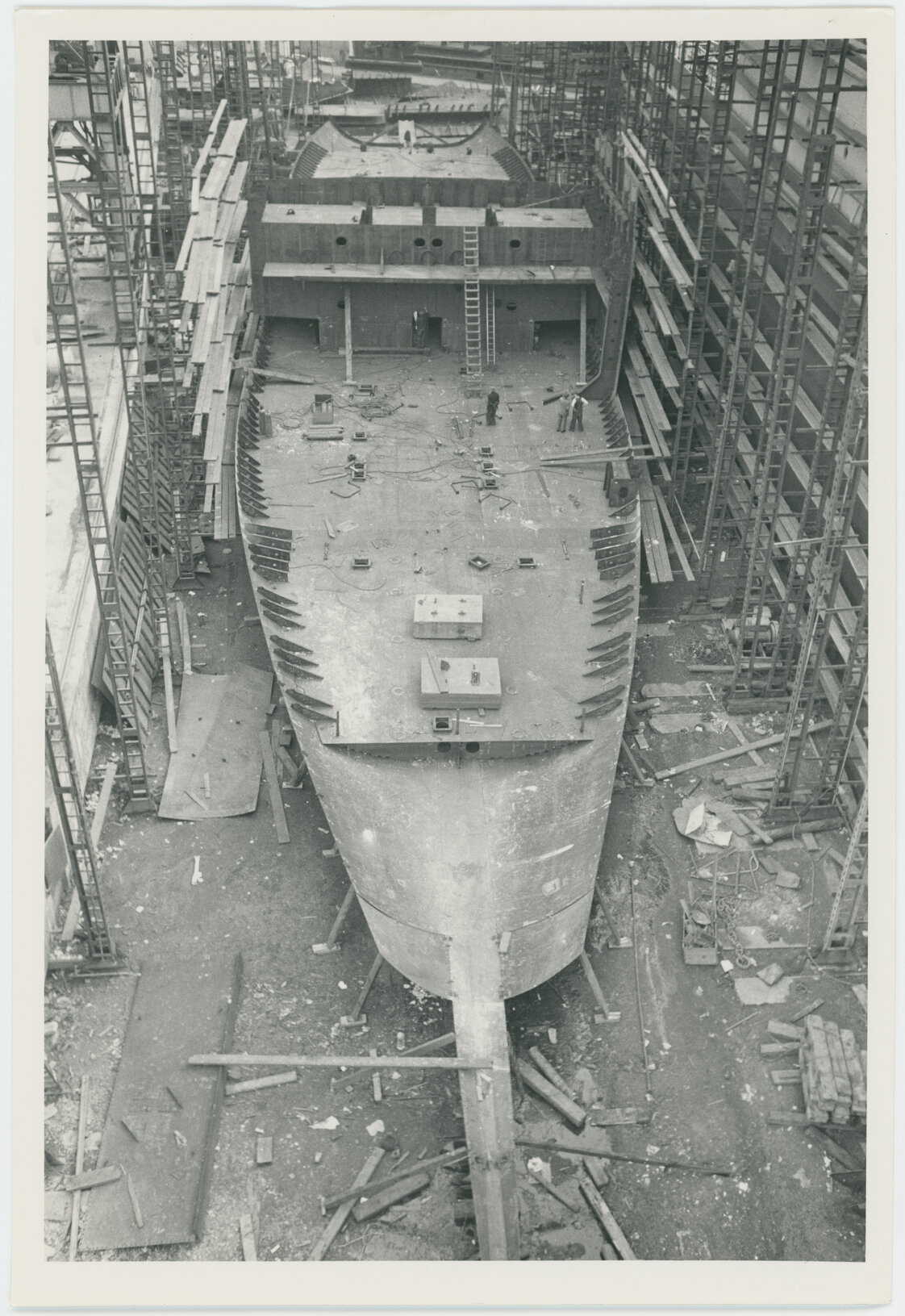 MV Risdon under construction