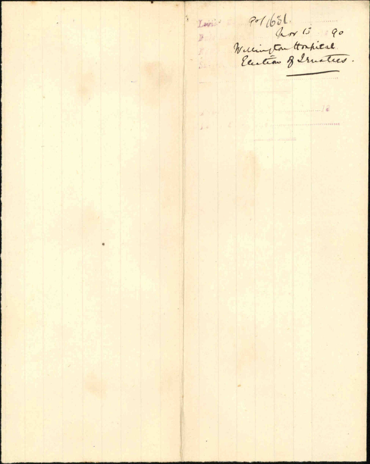 Election of trustees - Wellington Hospital