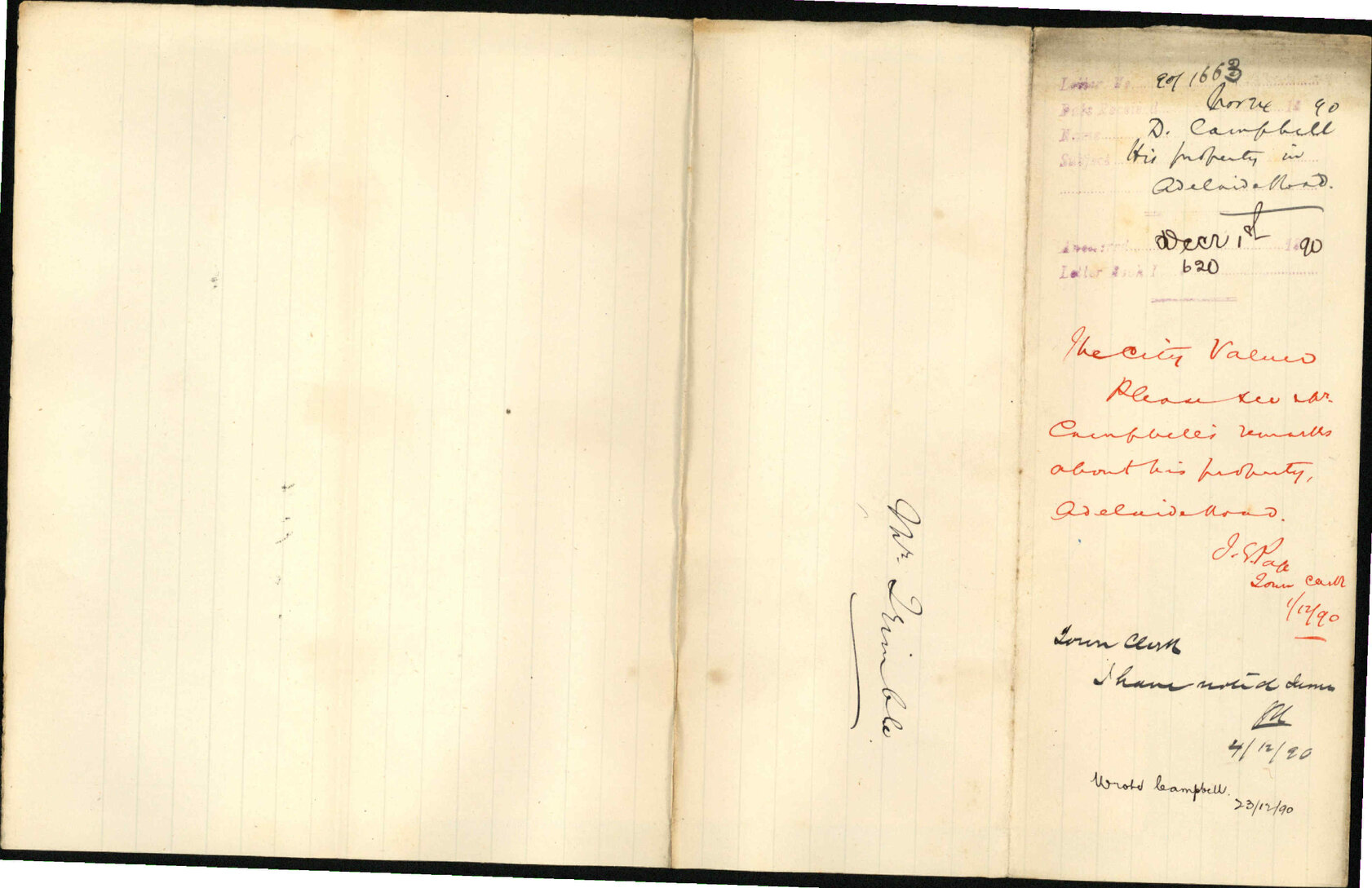 His property in Adelaide Road - D Campbell